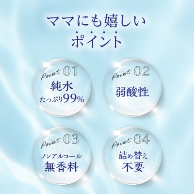 【4回定期便】水分たっぷり純水99% おしりふき80枚入×3P×12セット[032T02-T]