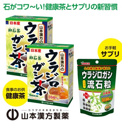 ウラジロガシ茶(5g×20包)×2個&ウラジロガシ 流石粒(240粒)×1個[027Y12]
