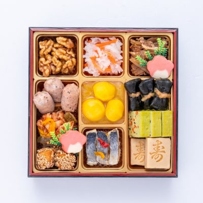 12/30・31配送 千賀屋おせち料理「おもいやり」和風三段重 3人前 全38品 [035S02]