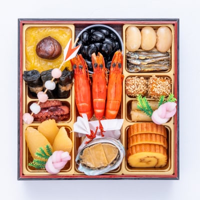 12/30・31配送 千賀屋おせち料理「祝華千」和風三段重 3人前 全41品 [035S03]