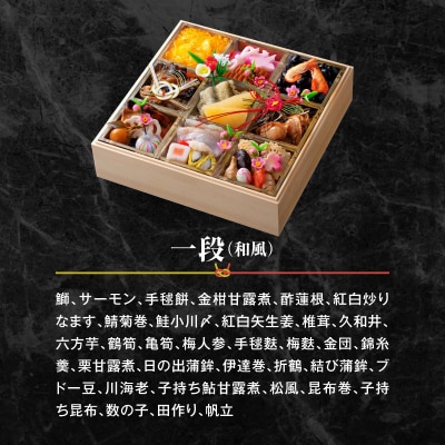 名鉄小牧ホテルのおせち料理(和風一段)冷蔵 33品 2～3人前 2027年[018M04]