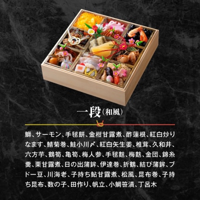 名鉄小牧ホテルのおせち料理(和風一段)冷蔵 35品 2～3人前 2027年[018M04]