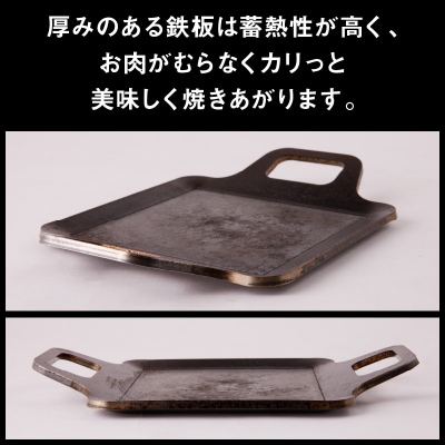 キャンプ、BBQ用鉄板『究極のグリルプレート』[093S04]