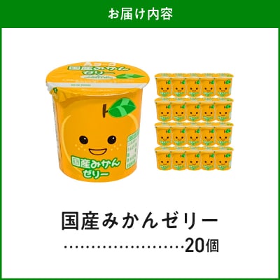 愛知ヨーク 国産みかんゼリー 20個入[108A03]
