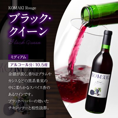 小牧ワイナリ― 赤ワイン3本飲み比べセット(小牧産ぶどう100%使用) [026A09]