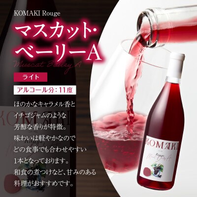 小牧ワイナリ― 赤ワイン3本飲み比べセット(小牧産ぶどう100%使用) [026A09]