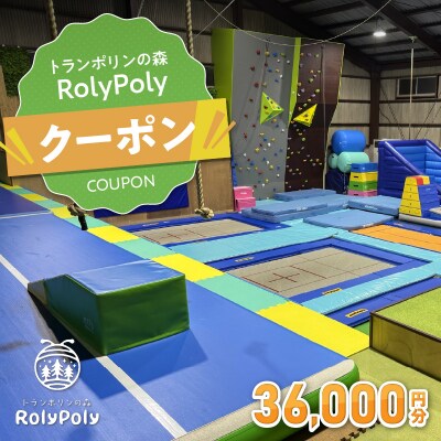 『トランポリンの森 RolyPoly』で使えるクーポン(36,000円)　[152T08]