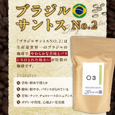 自家焙煎珈琲ストレート珈琲飲み比べセット(300g)(中挽き)　[137S14-02]
