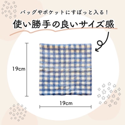 赤ちゃんのガーゼハンカチ3枚セット(Bセット)【ベビー用品】　[135B02-02]