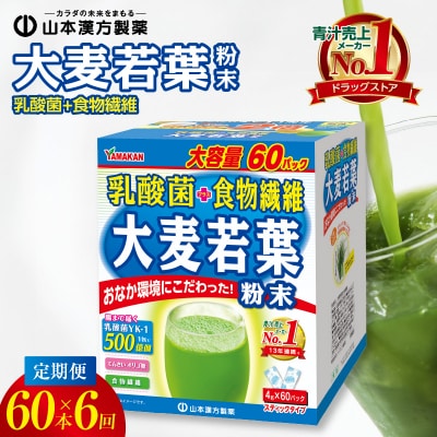 【2ヶ月に1度、6回送付定期便】乳酸菌+大麦若葉粉末60H　[027Y24-T]