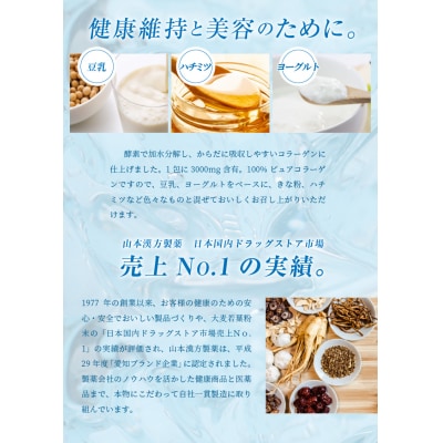 【2ヶ月に1度、3回送付定期便】山本漢方のコラーゲン　[027Y20-T]