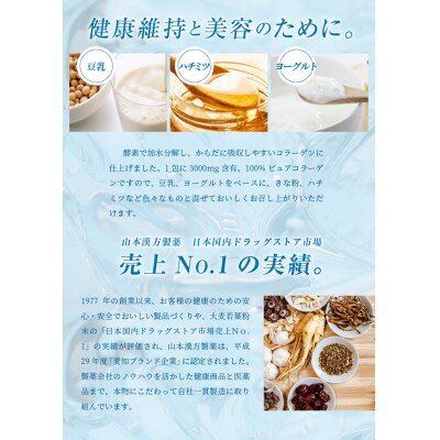 【2ヶ月に1度、6回送付定期便】山本漢方のコラーゲン　[027Y21-T]