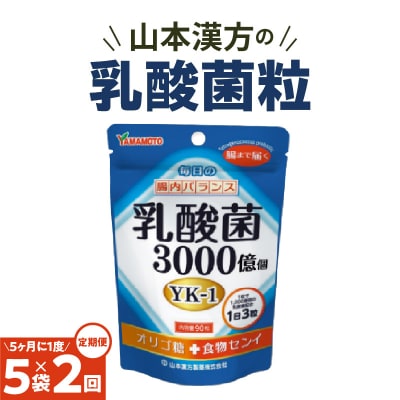 【5ヶ月に1度、2回送付定期便】乳酸菌粒　[027Y25-T]