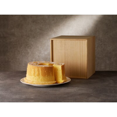 名古屋コーチンシフォンケーキ(桐箱入り)　くんねこカフェ　[115N07]