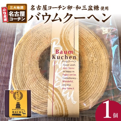小牧山城バウムクーヘン(コーチン卵と和三盆糖使用) バームクーヘン 名古屋コーチン[120A02]