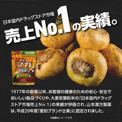 【6ヶ月に1度、2回送付定期便】山本漢方の無添加マカ粒　[027Y17-T]