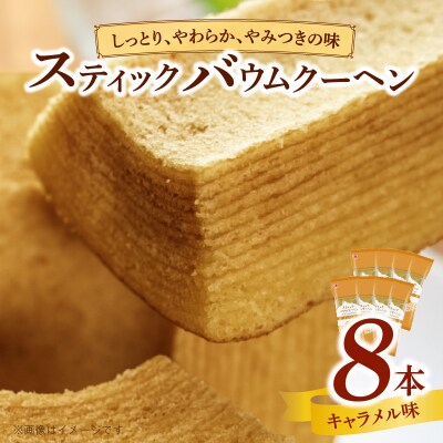 エースベーカリー スティックバウムクーヘン キャラメル味 8本入　バームクーヘン[134T10]