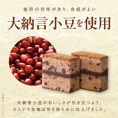 【2026年8月末終了】ようかんをサンド大納言小豆入りカステラ【十二単】(10個入)[008N05]