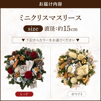 ミニクリスマスリース　[133O14-01]