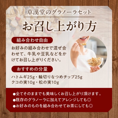 草漢堂のグラノーラセット [103S09]