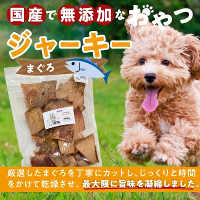 【大容量】犬猫用 ペットフード 国産無添加おやつジャーキー まぐろ 540g(魚)[143O22]