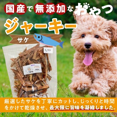 【大容量】犬猫用 ペットフード 国産無添加おやつジャーキー サケ 540g(魚)[143O23]