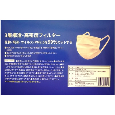 超ソフト 耳がいたくなりにくい不織布マスク 50枚入【大人用サイズ】　[169N01-02]