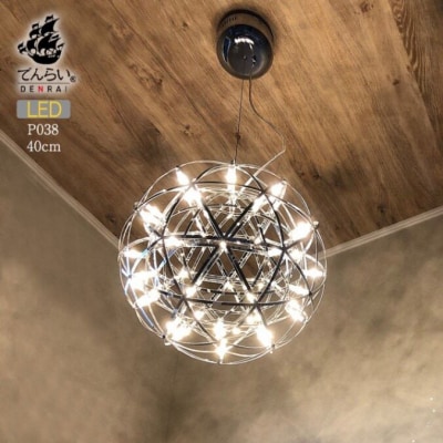 LEDペンダントライト40cm ヴィーナス でんらい P038 白色[172C04-02]