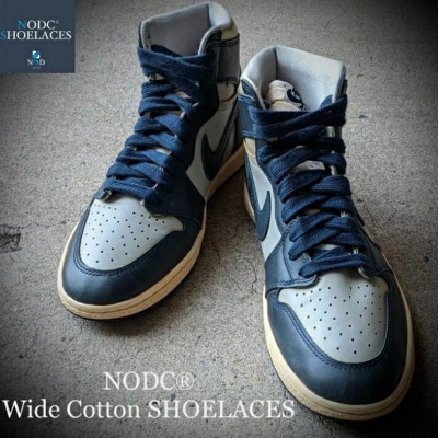 NODC Wide Cotton SHOELACES (120cm ホワイト)[173N22-02]