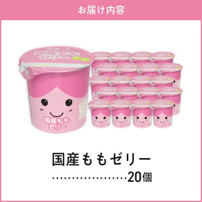 【6ヶ月定期便】愛知ヨーク 国産ももゼリー 20個入[108A14-T]