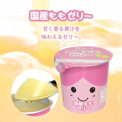 【3ヶ月定期便】愛知ヨーク 国産みかんゼリー・国産ももゼリー 20個入[108A15-T]