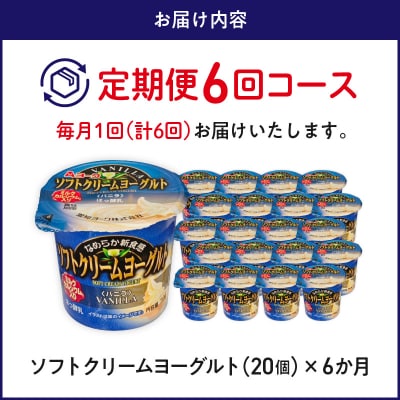 【6ヶ月定期便】愛知ヨーク ソフトクリームヨーグルト 20個入[108A10-T]