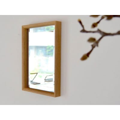 【HOFF&Co.】壁かけミラー　鏡 ナラ インテリア[183H01]