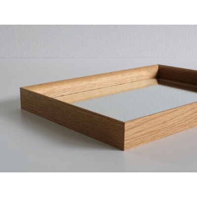 【HOFF&Co.】壁かけミラー　鏡 ナラ インテリア[183H01]