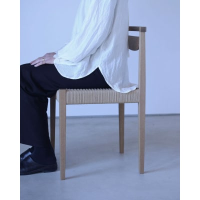 【HOFF&Co.】ダイニングチェア "RPチェア"　椅子 無垢材 ペーパーコード[183H05]