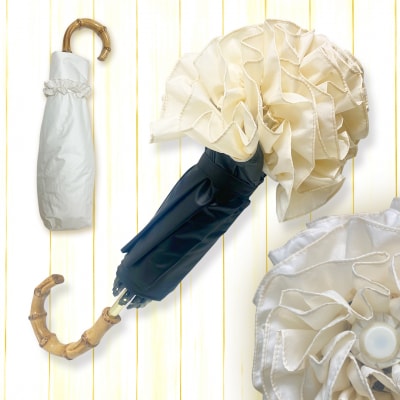 フラワーアンブレラ　UVカット花傘　紫外線99.9%カット晴雨兼用[089D05]