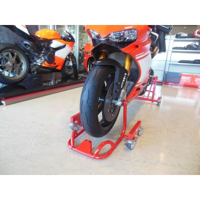 理想のバイクスタンド ガレージREVO フロントショートスタンド 色:レッド[184M01-01]