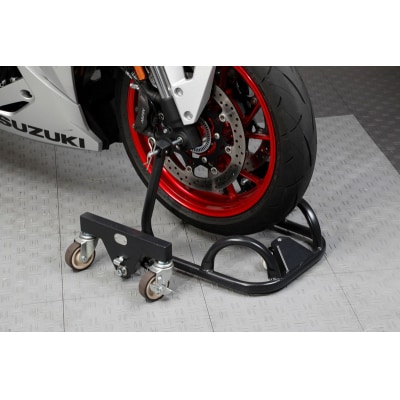 理想のバイクスタンド ガレージREVO フロントショートスタンド 色:ブラック[184M01-02]