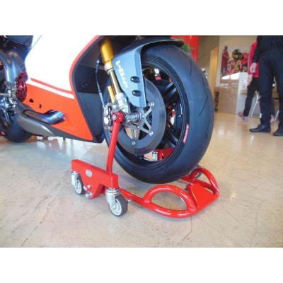 理想のバイクスタンド ガレージREVO フロントショートスタンド 色:オレンジ[184M01-05]