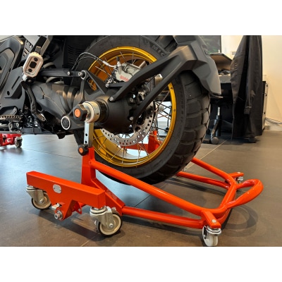 バイクスタンド ガレージREVO BMW極太貫通ショートタイプ 色:ホワイト[184M04-04]