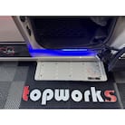 スライドドアの開閉に連動する「幸せステップ」サイズ700K 色:ブラック[187T02-01]