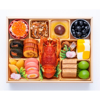 【早期限定寄附額】千賀屋おせち「天寿千」和風三段重 3～4人前 全45品 [035S27]