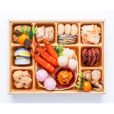 【早期限定寄附額】千賀屋おせち「天寿千」和風三段重 3～4人前 全45品 [035S27]