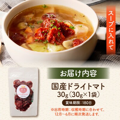 国産ドライトマト30g(30g×1袋) ※12月～6月に順次発送[175R01]