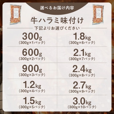 【食肉総合卸 丸正】牛ハラミ味付け2.1kg [153M12]