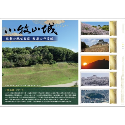 小牧市制70周年記念フレーム切手「小牧山城」[999K01]
