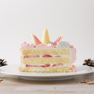 【いちごのクリスマスケーキ】日時指定可 クリスマス ユニコーンケーキ　[125L07]