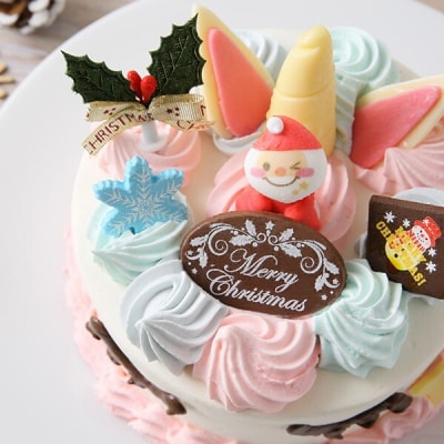 【いちごのクリスマスケーキ】日時指定可 クリスマス ユニコーンケーキ　[125L07]