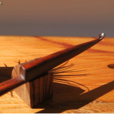 木製耳かき 紫檀(シタン)材 [195S25]