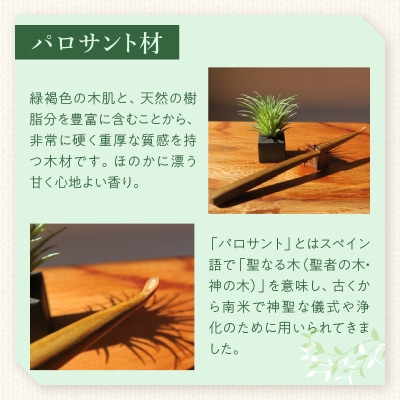 木製耳かき パロサント材 [195S26]